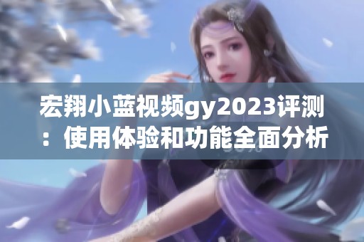 宏翔小蓝视频gy2023评测：使用体验和功能全面分析