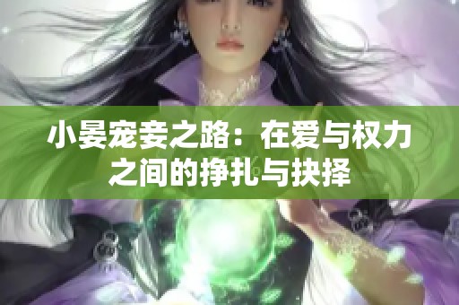 小晏宠妾之路：在爱与权力之间的挣扎与抉择
